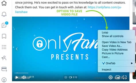 So were we! OnlyLoops is an enhancement suite for OnlyFans that enables looping videos automatically, as well as gives the user access to the context menu, or right-click menu, on all videos and images on the site. This enables the ability to change playback speed, picture-in-picture, as well as saving on most videos.